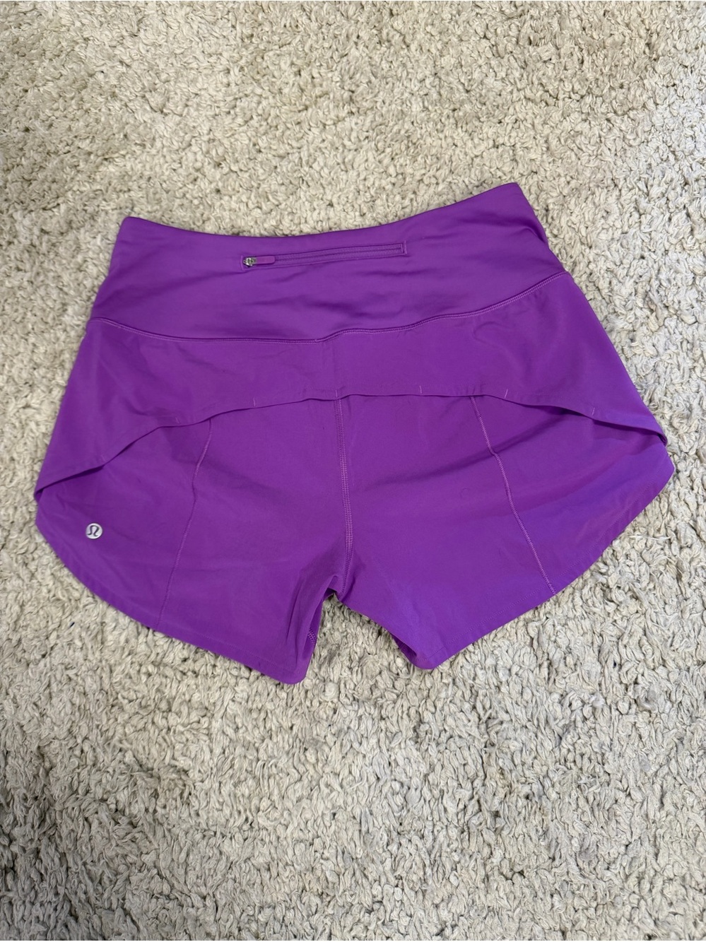 Lululemon. Size 6 Purple Performance Running Shorts
